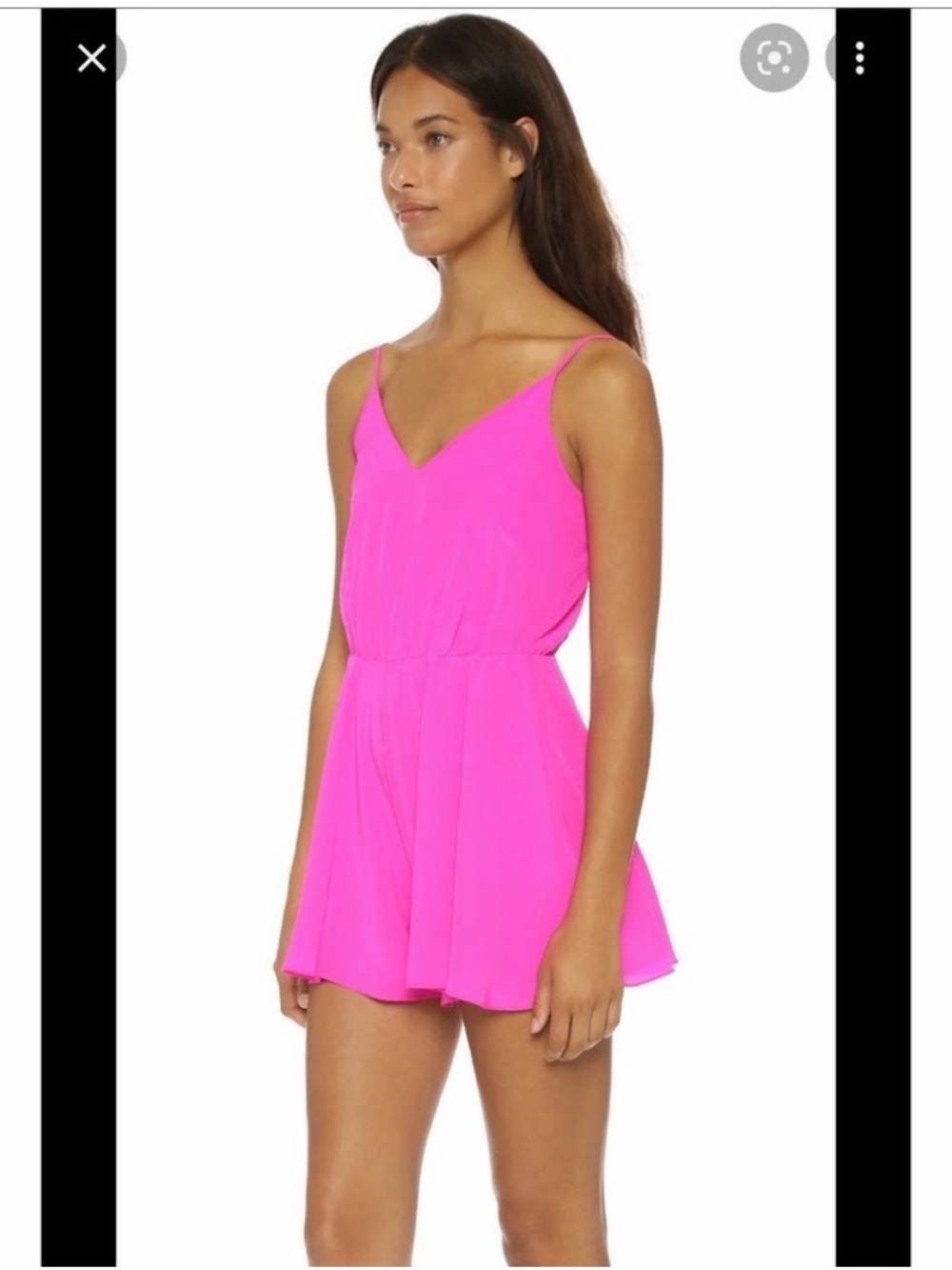 Amanda Uprichard hot pink romper size
